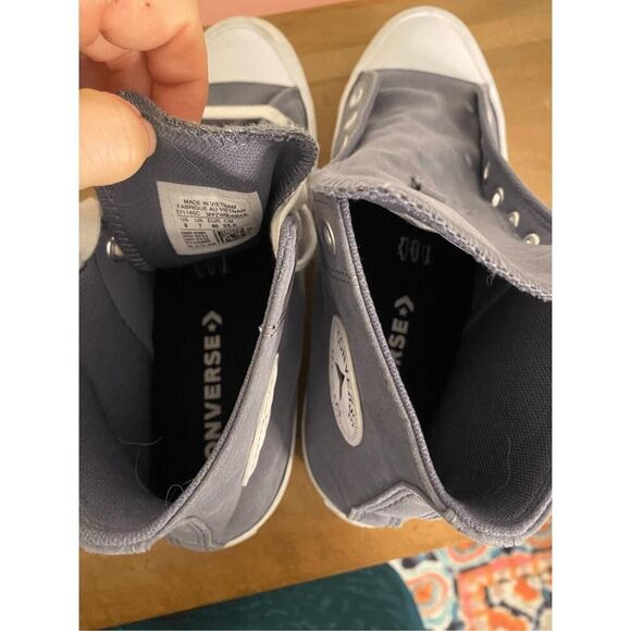 Converse size 9 womens Chuck Taylor All Star Lugged grey White sneakers shoes - Picture 6 of 7